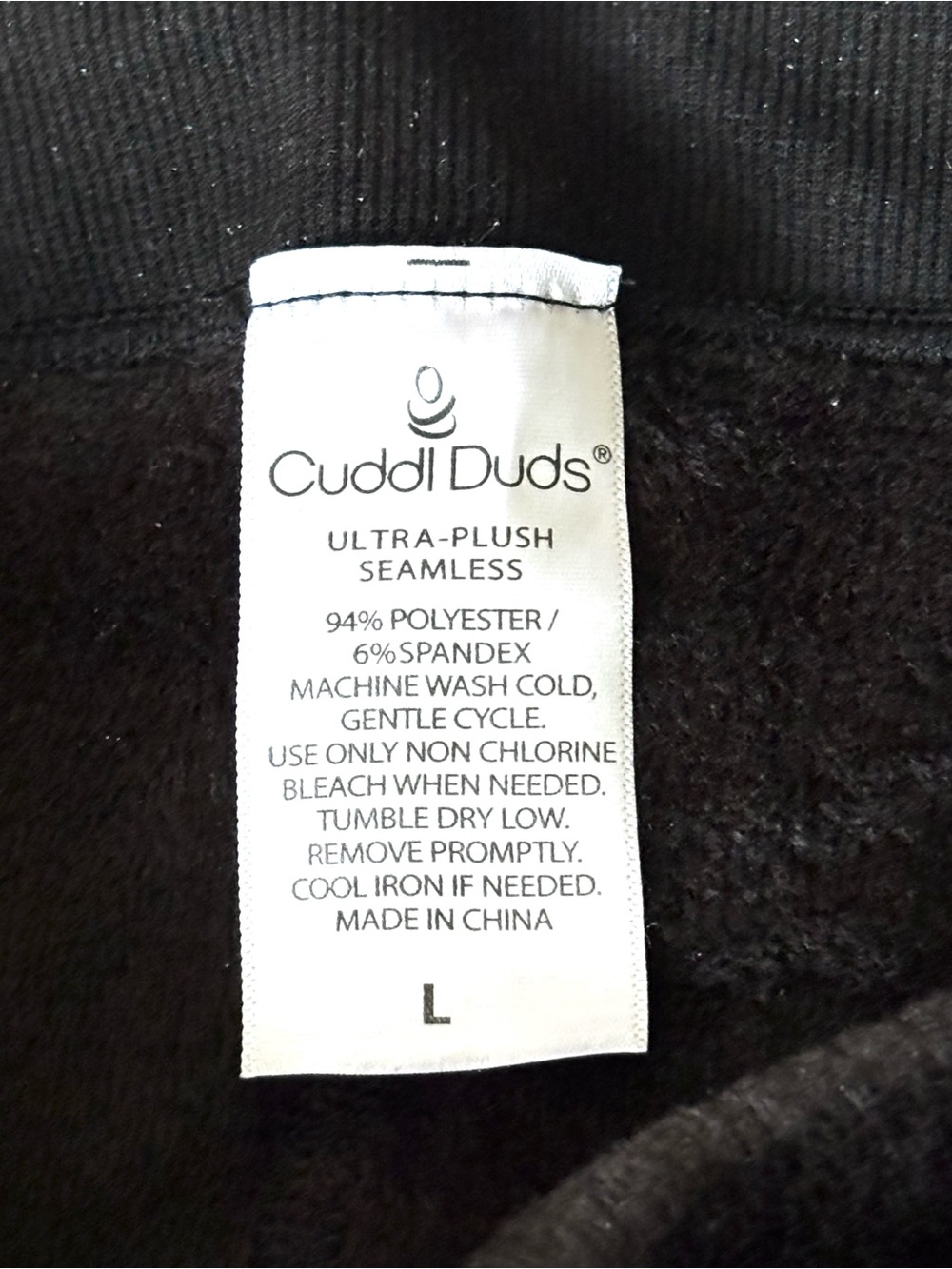 Cuddl Duds Fleecewear with Stretch Leggings Black Size - Picture 4 of 5